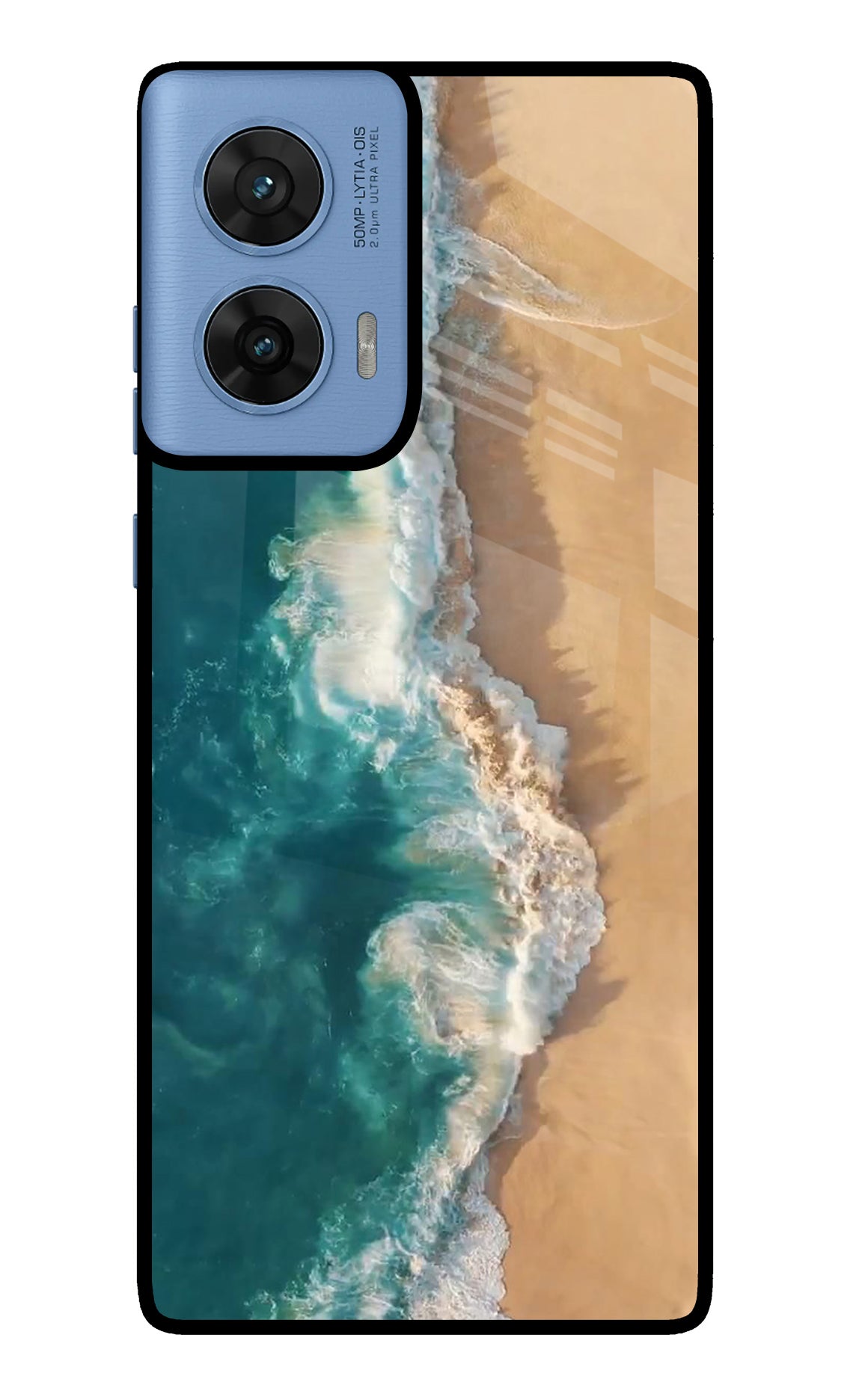 Ocean Beach Moto Edge 60 Fusion Glass Case