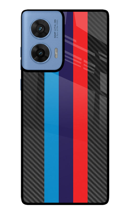 BMW Stripes Pattern Moto Edge 60 Fusion Back Cover