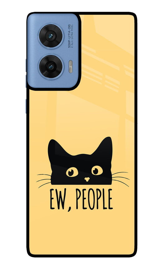 Ew People Catitude Moto Edge 60 Fusion Glass Case