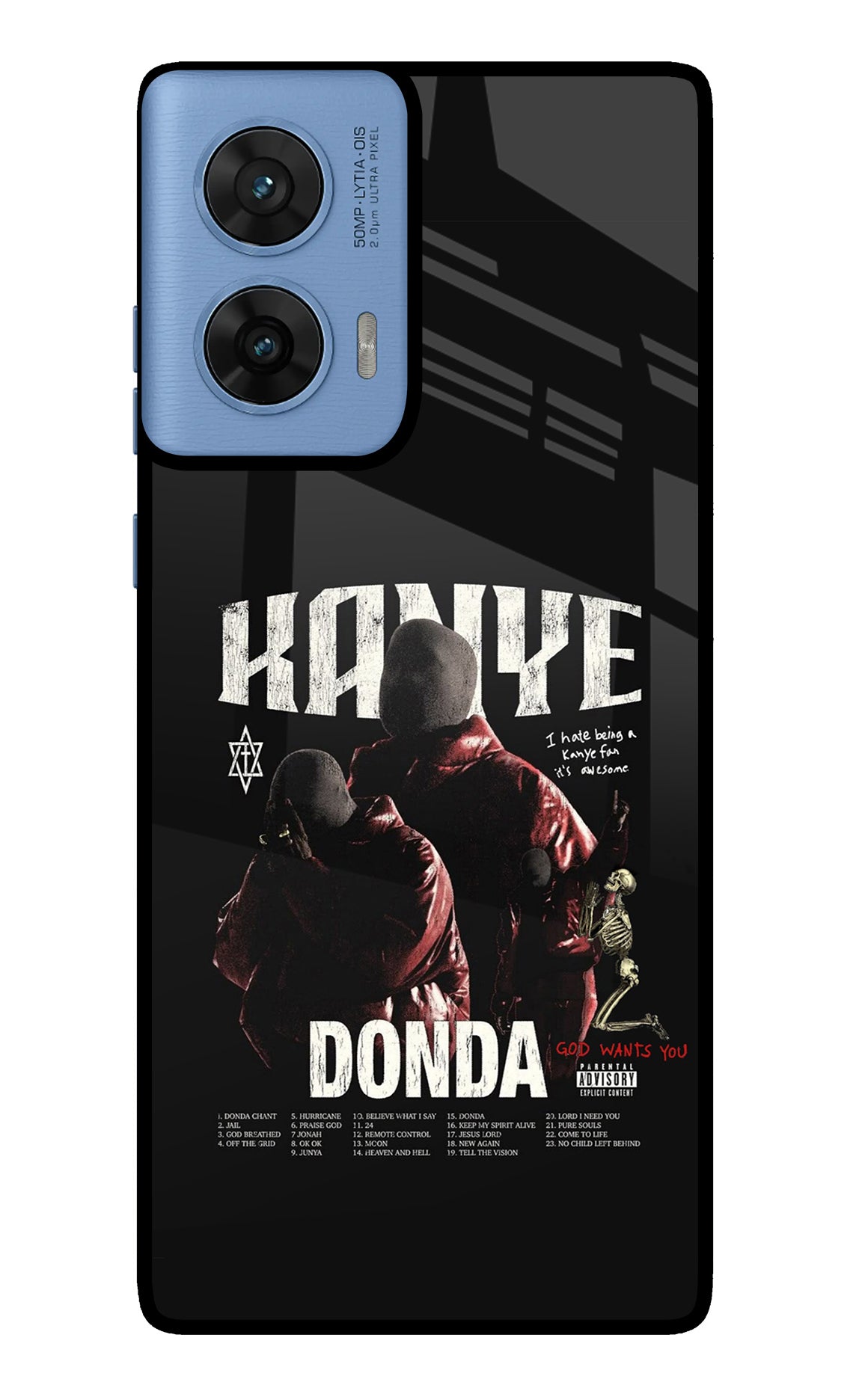 Donda Kanye West Moto Edge 60 Fusion Glass Case