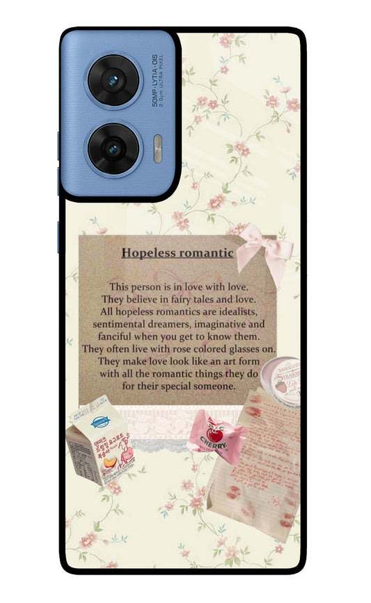 Hopeless Romantic Moto Edge 60 Fusion Glass Case