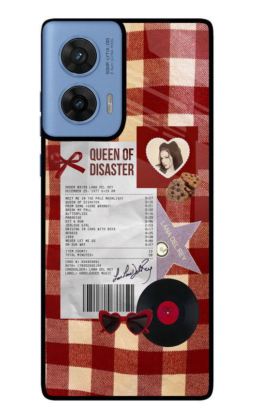 Queen of Disaster Moto Edge 60 Fusion Glass Case