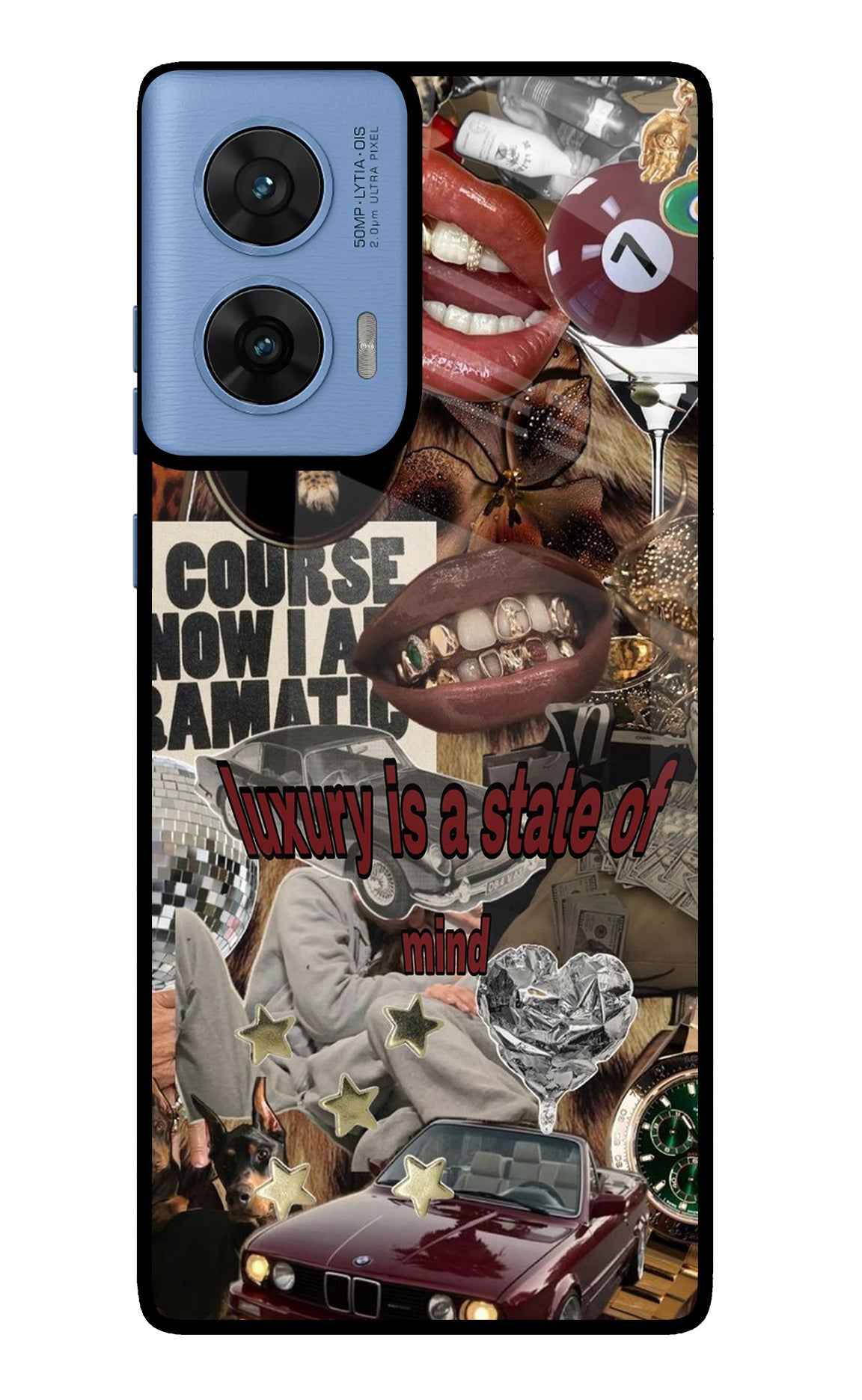 Luxury Moto Edge 60 Fusion Glass Case
