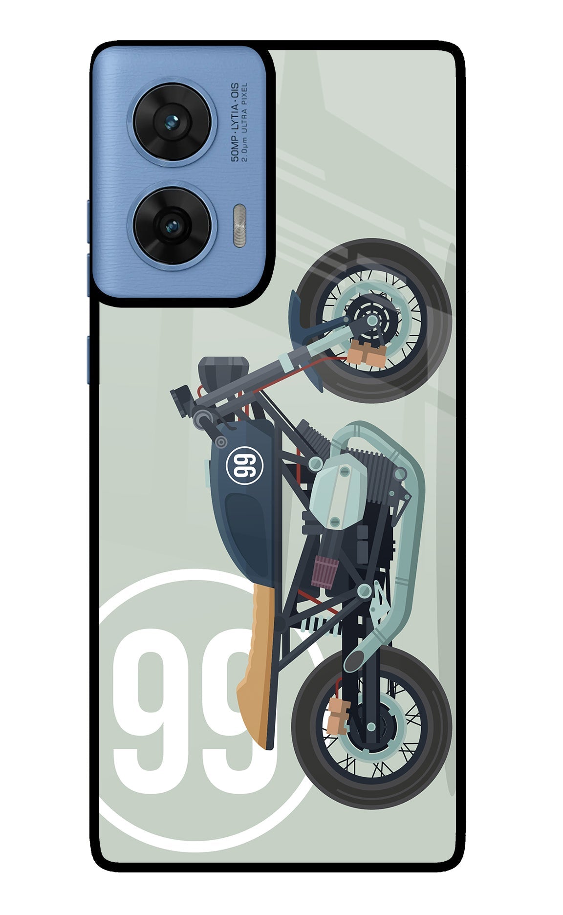 Classic Cafe Racer 99 Moto Edge 60 Fusion Back Cover