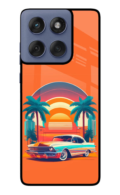 Palm Drive 80s Moto Edge 60 Fusion Back Cover