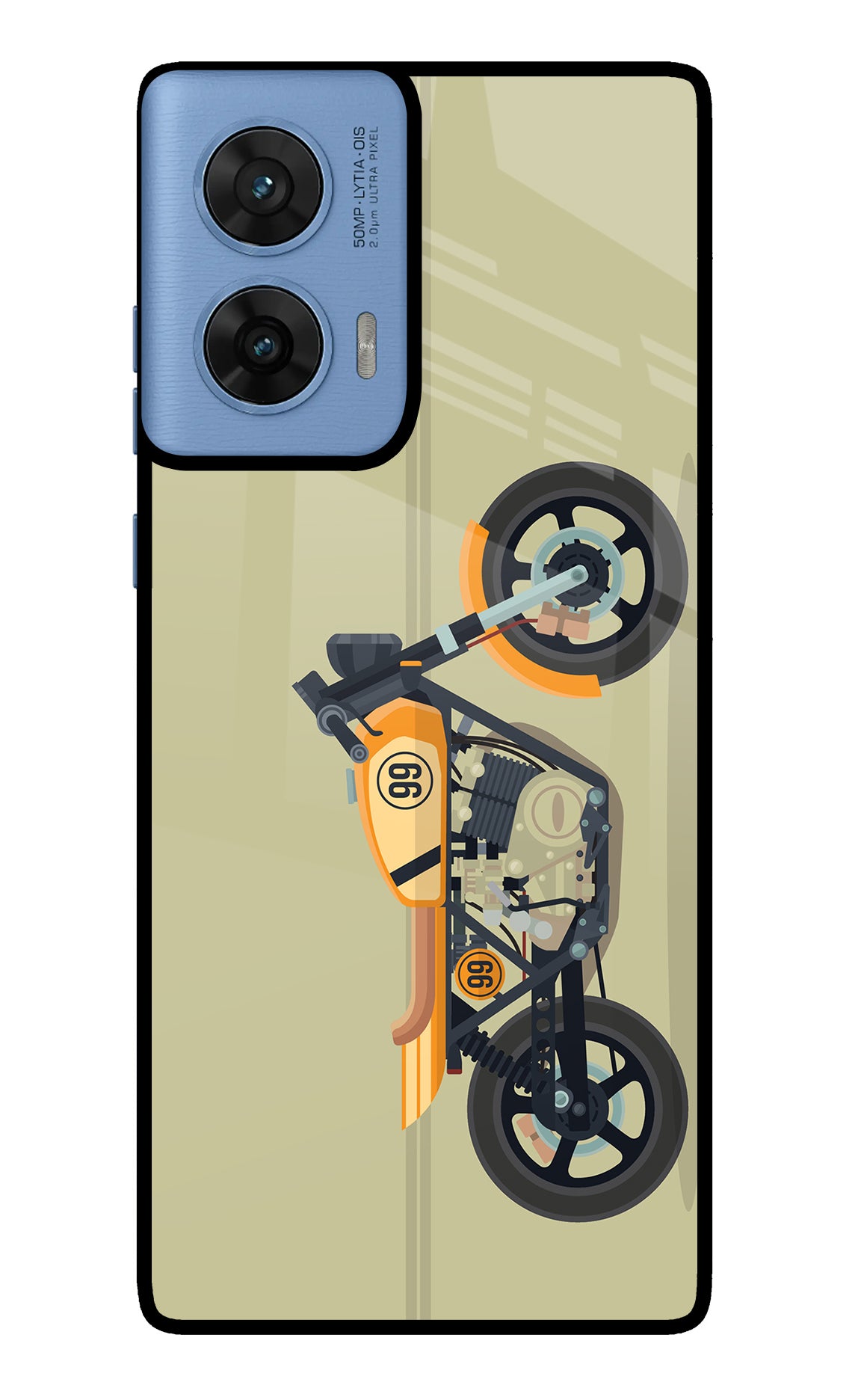 Vertical Speedster Moto Edge 60 Fusion Glass Case