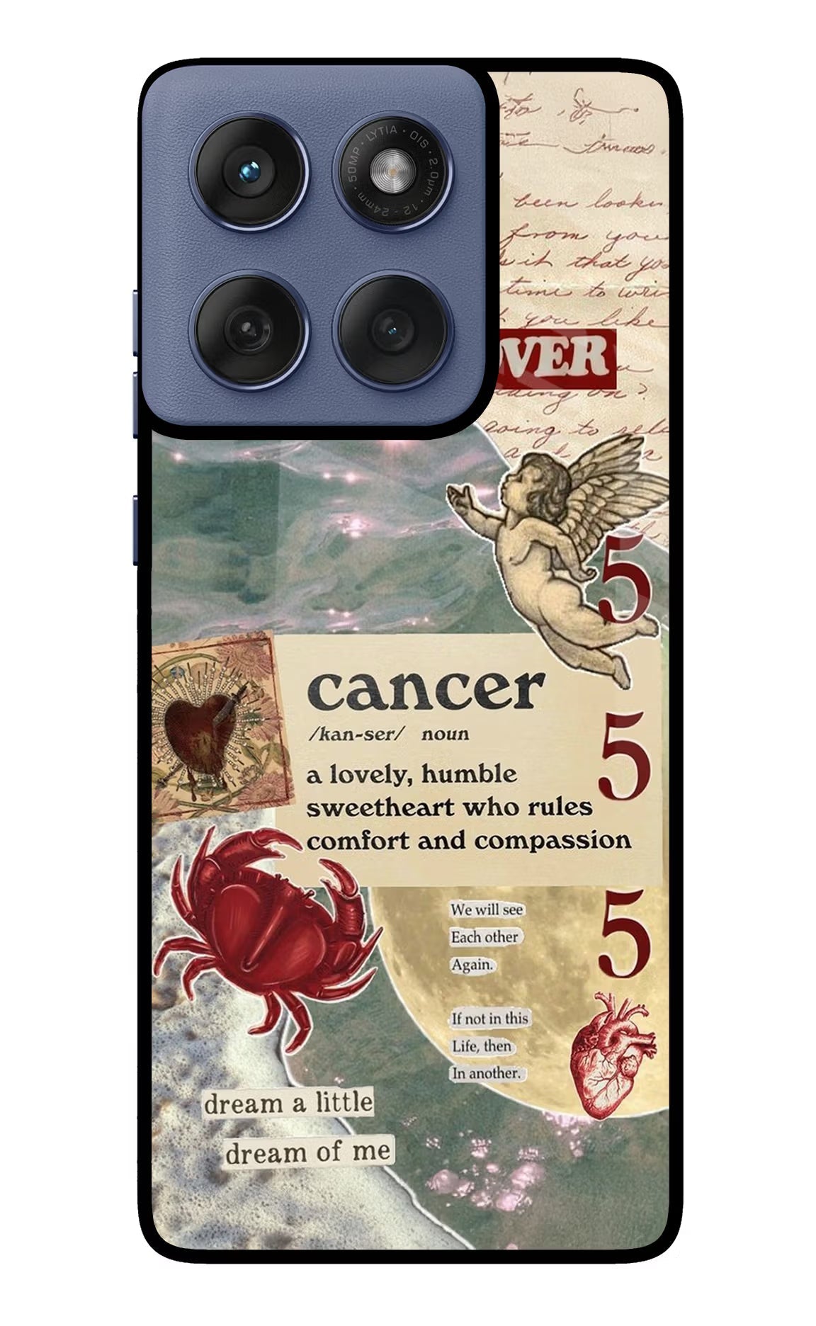 Cancer Zodiac Moto Edge 60 Fusion Back Cover
