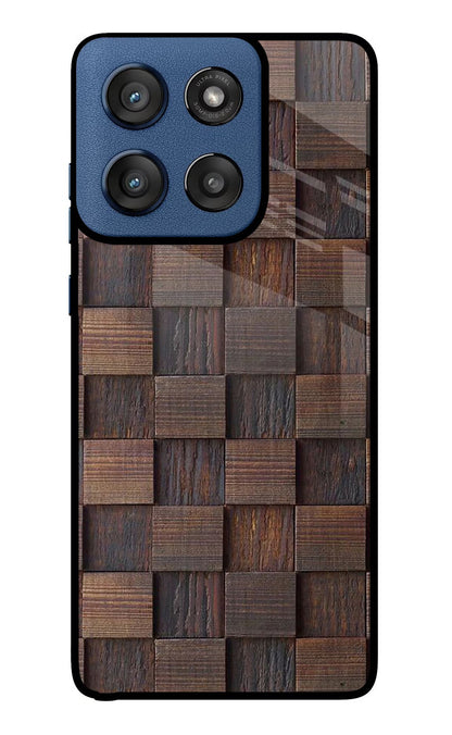 Wooden Cube Design Moto Edge 60 Stylus Back Cover