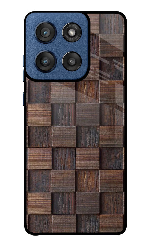Wooden Cube Design Moto Edge 60 Stylus Back Cover