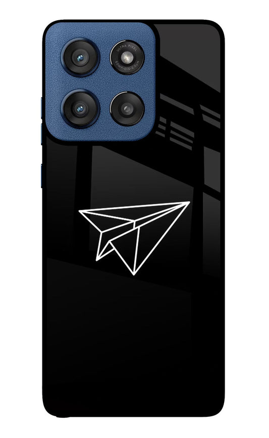 Paper Plane White Moto Edge 60 Stylus Back Cover