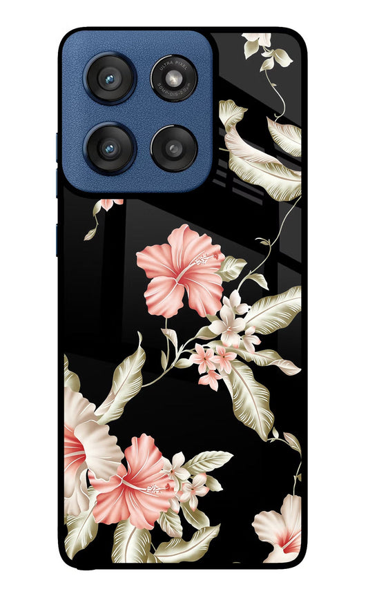 Flowers Moto Edge 60 Stylus Back Cover