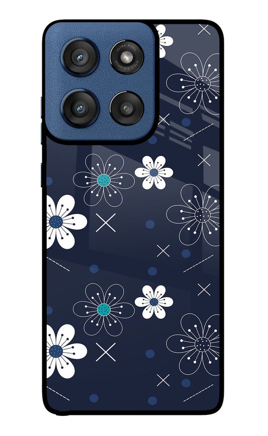 Flowers Moto Edge 60 Stylus Back Cover