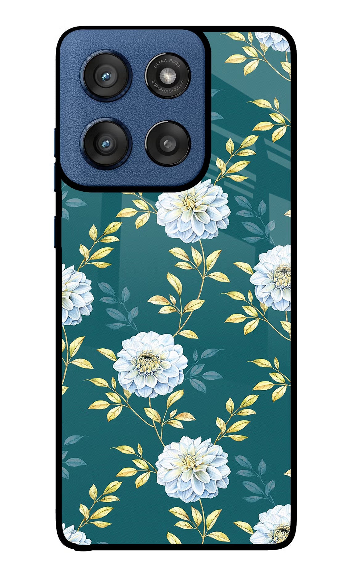 Flowers Moto Edge 60 Stylus Back Cover
