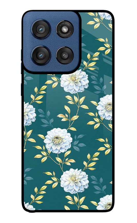 Flowers Moto Edge 60 Stylus Back Cover