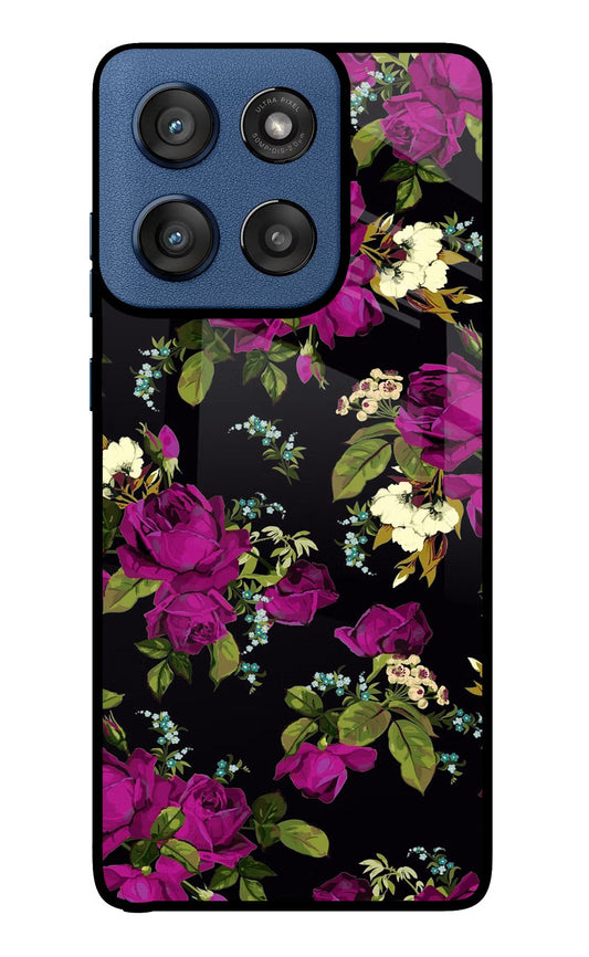 Flowers Moto Edge 60 Stylus Back Cover