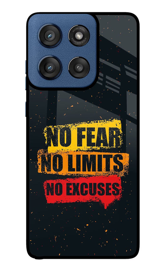 No Fear No Limits No Excuse Moto Edge 60 Stylus Back Cover