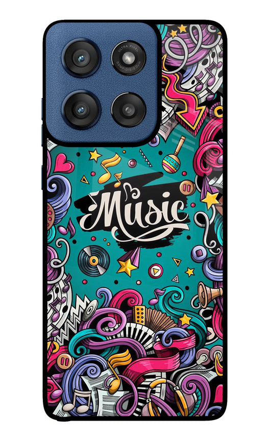 Music Graffiti Moto Edge 60 Stylus Back Cover