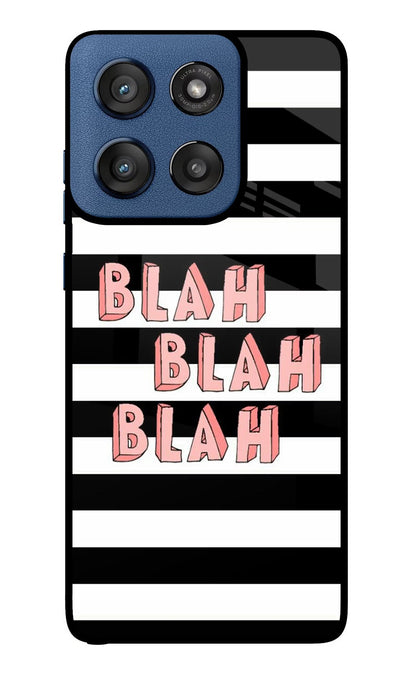 Blah Blah Blah Moto Edge 60 Stylus Back Cover