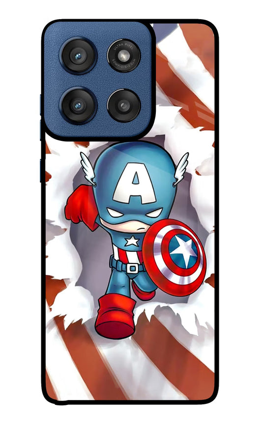 Captain America Moto Edge 60 Stylus Back Cover