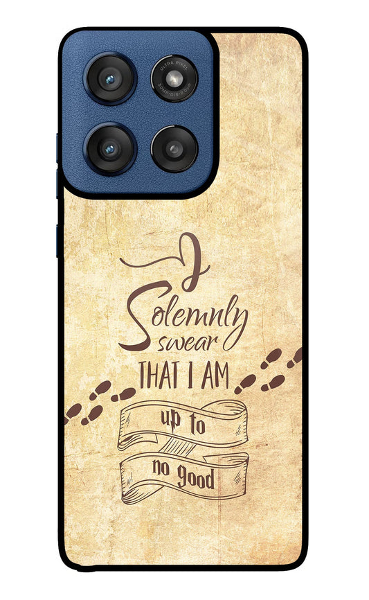 I Solemnly swear that i up to no good Moto Edge 60 Stylus Back Cover