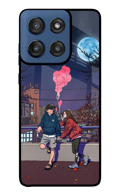 Chilling Couple Moto Edge 60 Stylus Back Cover