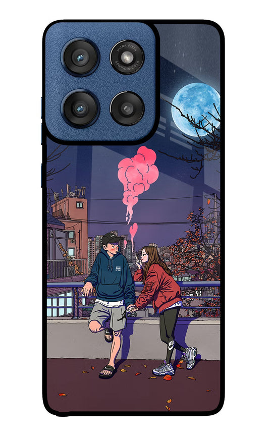 Chilling Couple Moto Edge 60 Stylus Back Cover