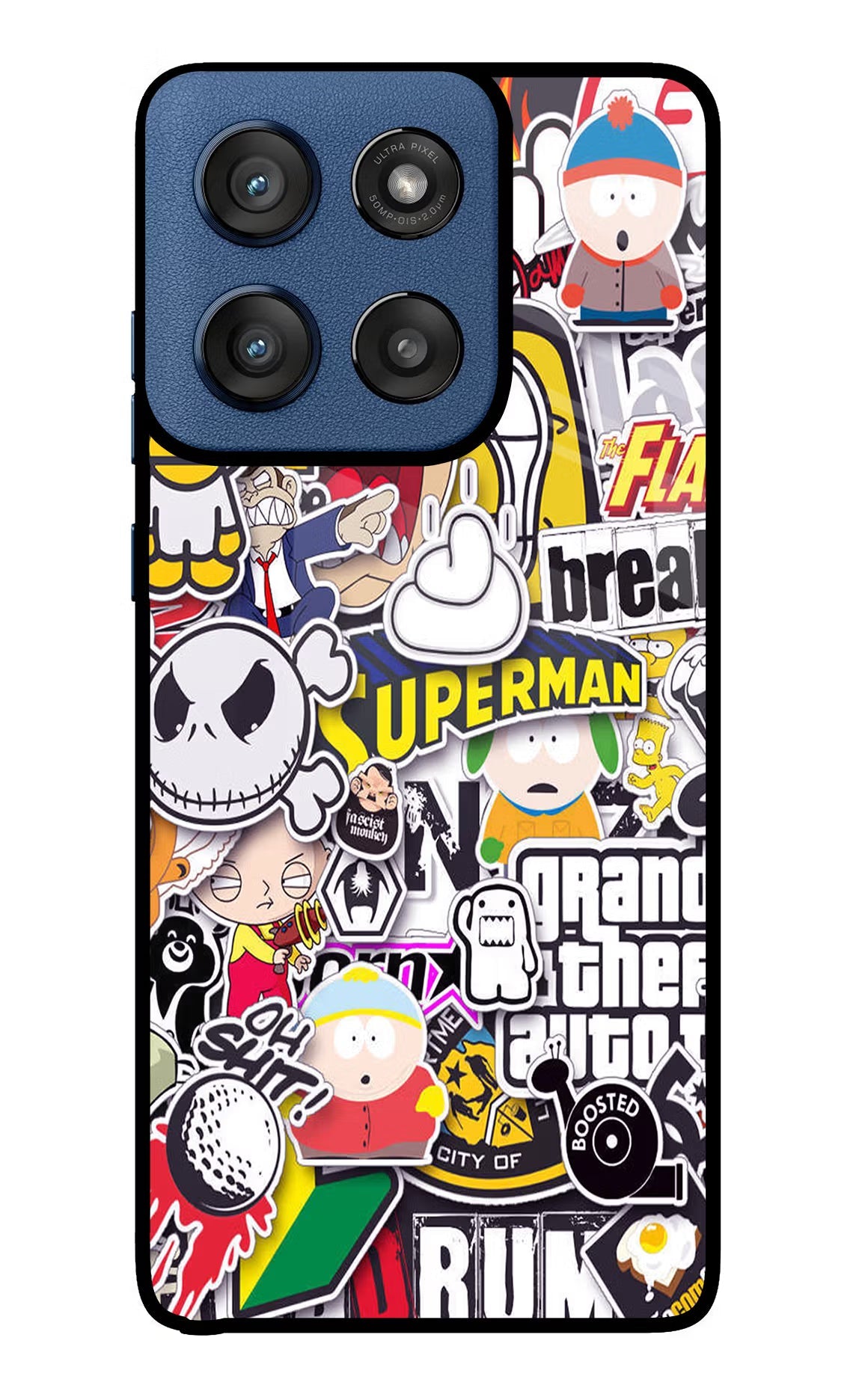 Sticker Bomb Moto Edge 60 Stylus Back Cover