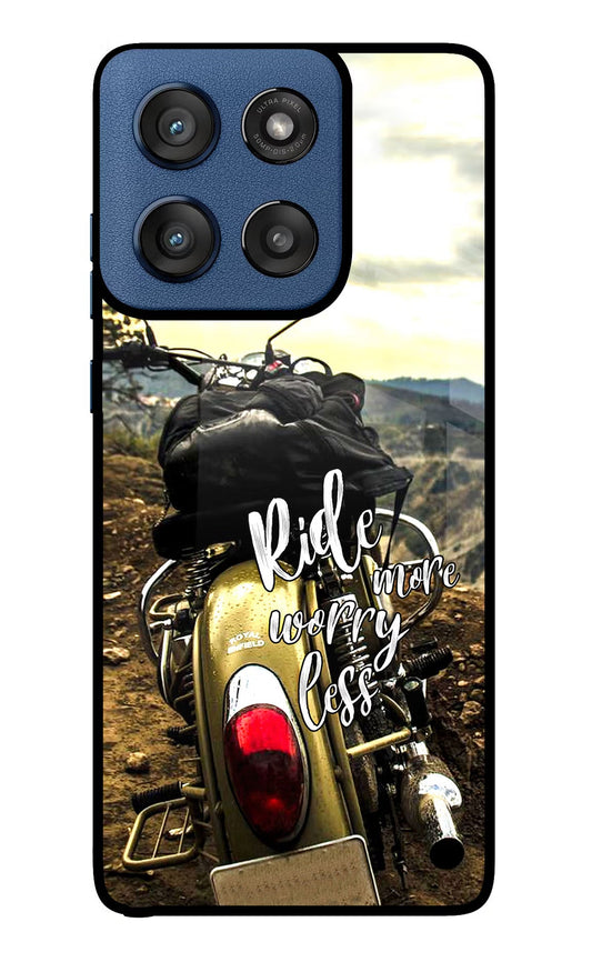 Ride More Worry Less Moto Edge 60 Stylus Back Cover