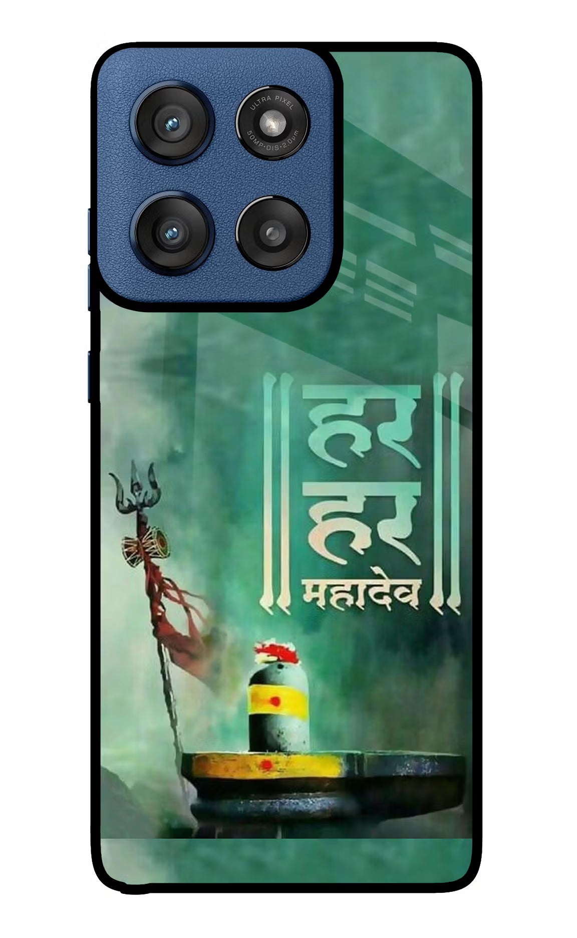 Har Har Mahadev Shivling Moto Edge 60 Stylus Glass Case