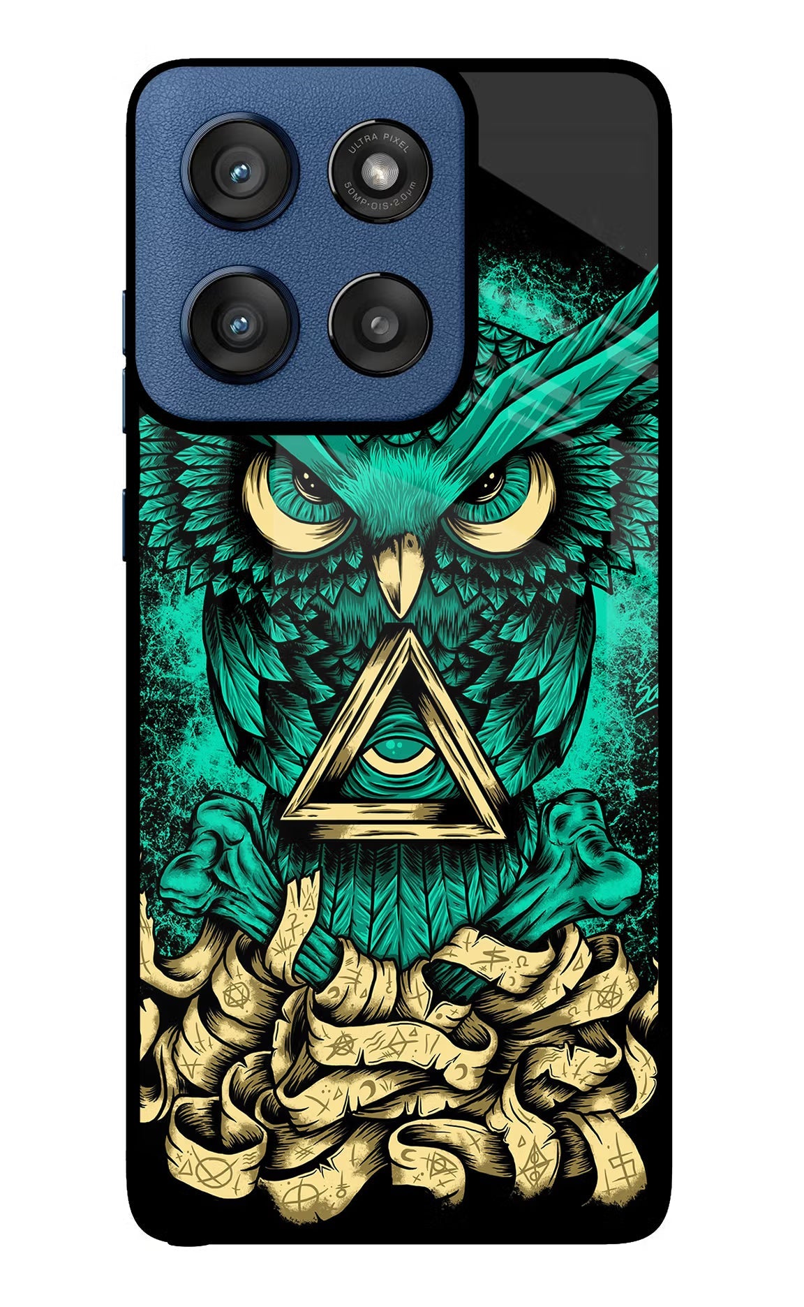 Green Owl Moto Edge 60 Stylus Back Cover