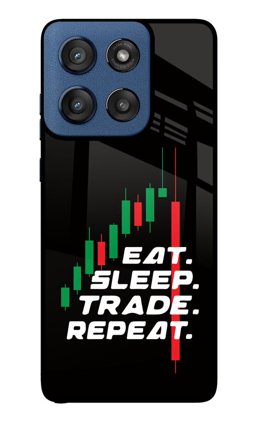 Eat Sleep Trade Repeat Moto Edge 60 Stylus Back Cover