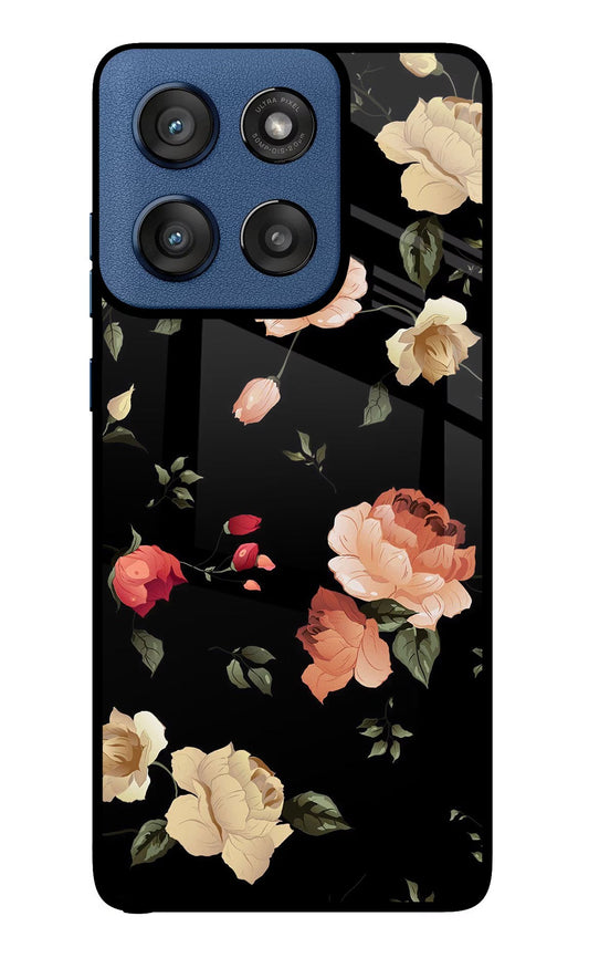 Flowers Moto Edge 60 Stylus Back Cover