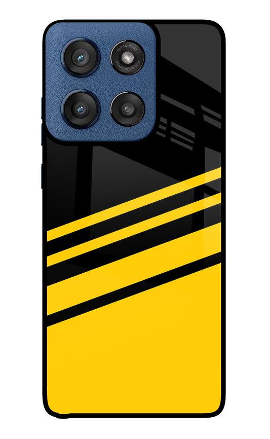 Yellow Shades Moto Edge 60 Stylus Back Cover