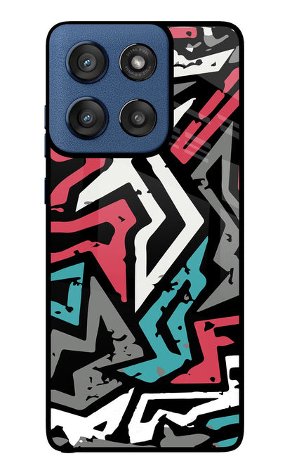 Geometric Graffiti Moto Edge 60 Stylus Back Cover