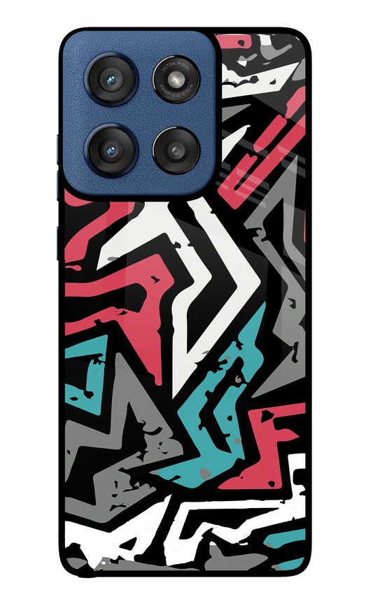 Geometric Graffiti Moto Edge 60 Stylus Back Cover