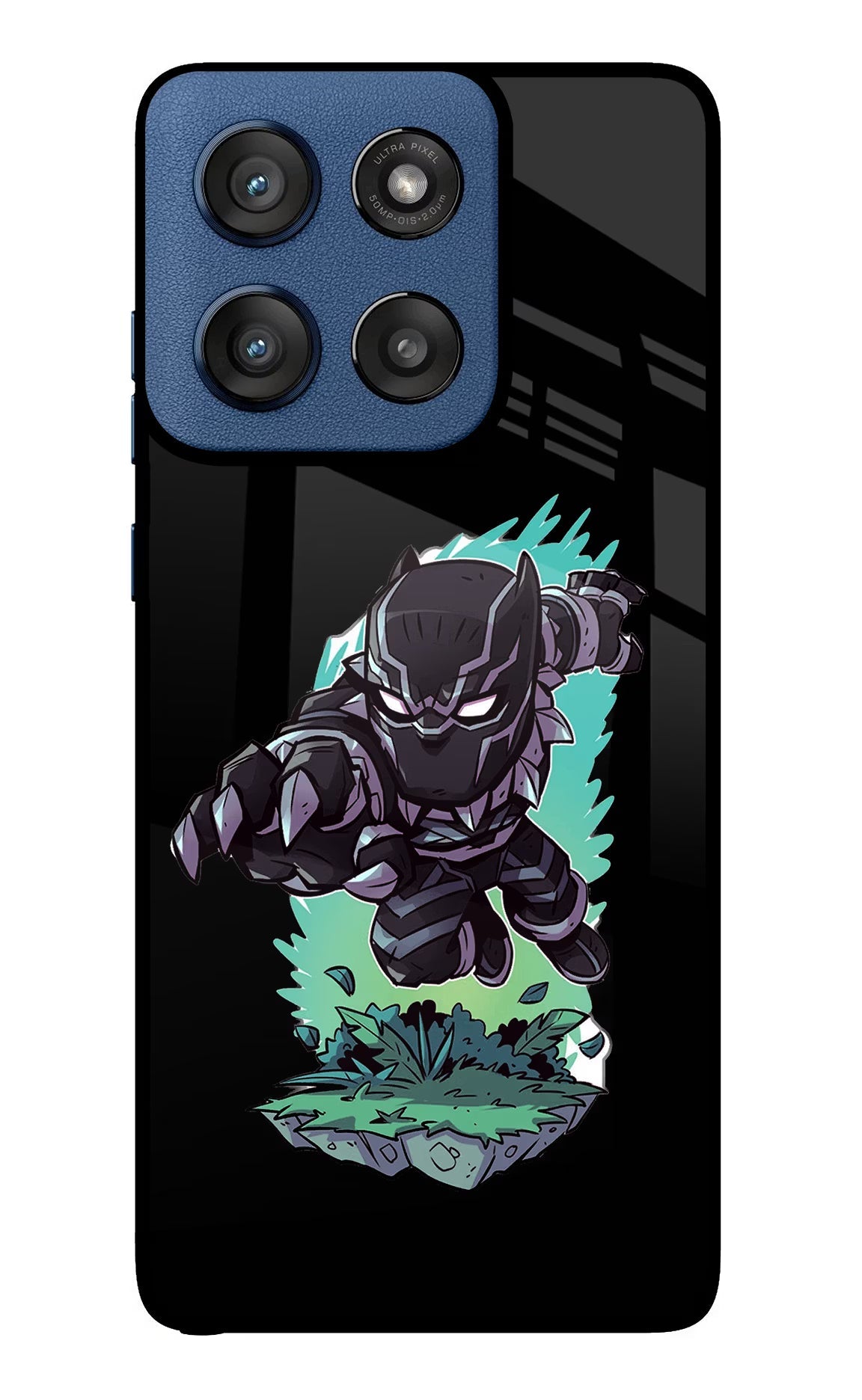 Black Panther Moto Edge 60 Stylus Glass Case