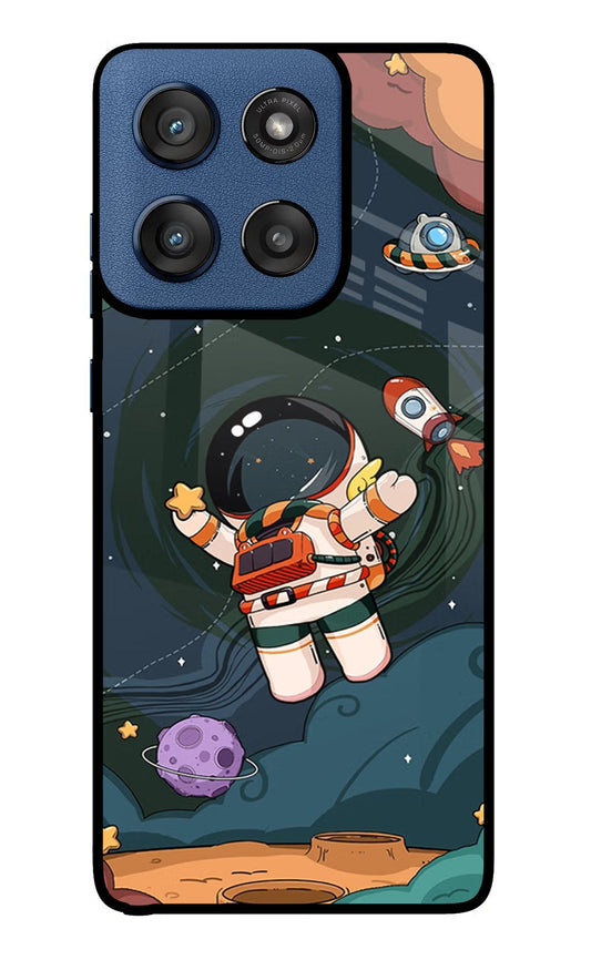 Cartoon Astronaut Moto Edge 60 Stylus Back Cover