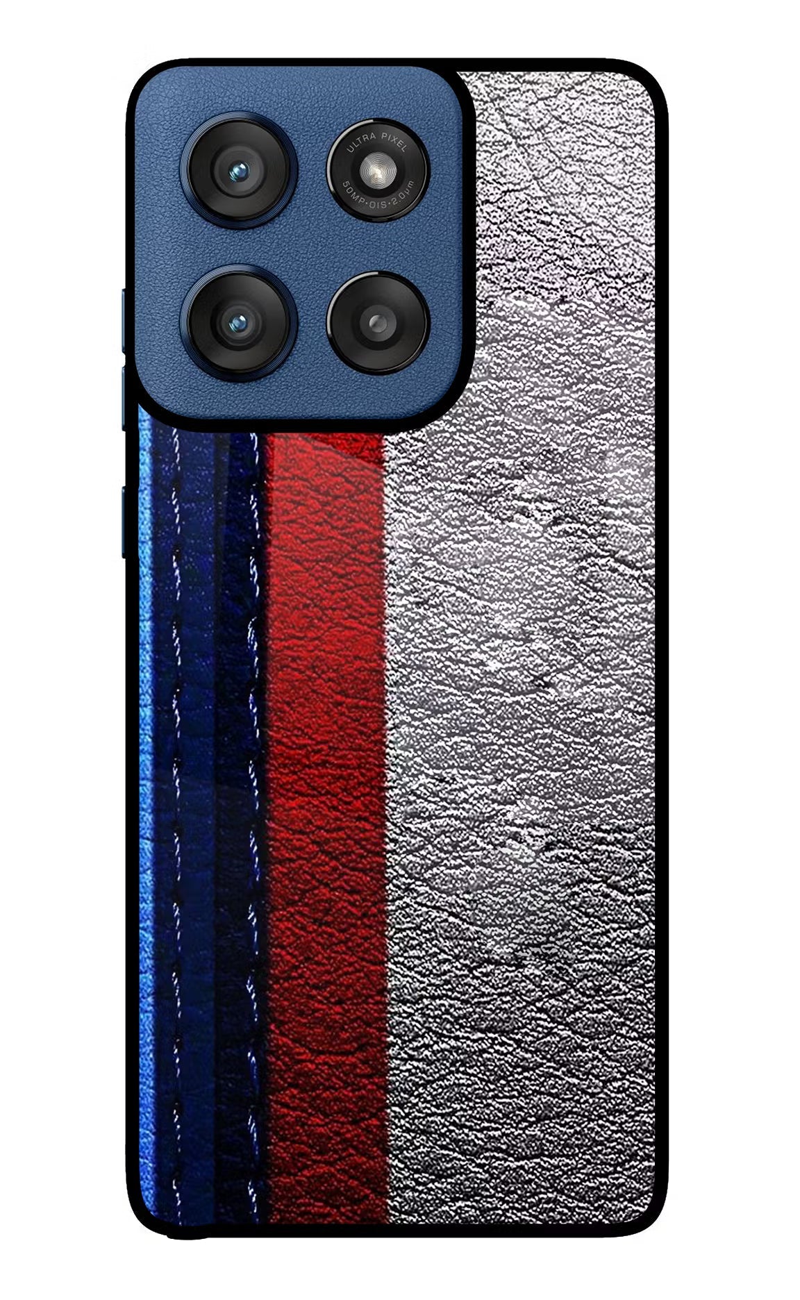 BMW Stripes Moto Edge 60 Stylus Glass Case