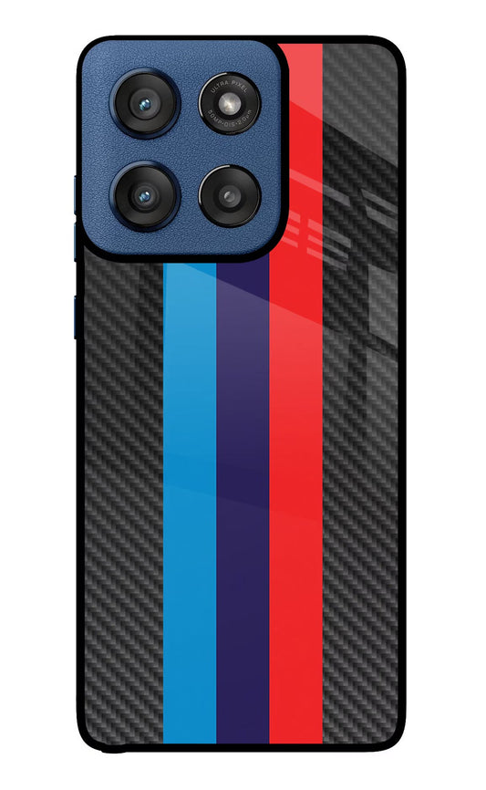 BMW Stripes Pattern Moto Edge 60 Stylus Back Cover