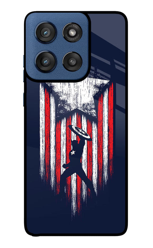 Captain America Marvel Art Moto Edge 60 Stylus Back Cover