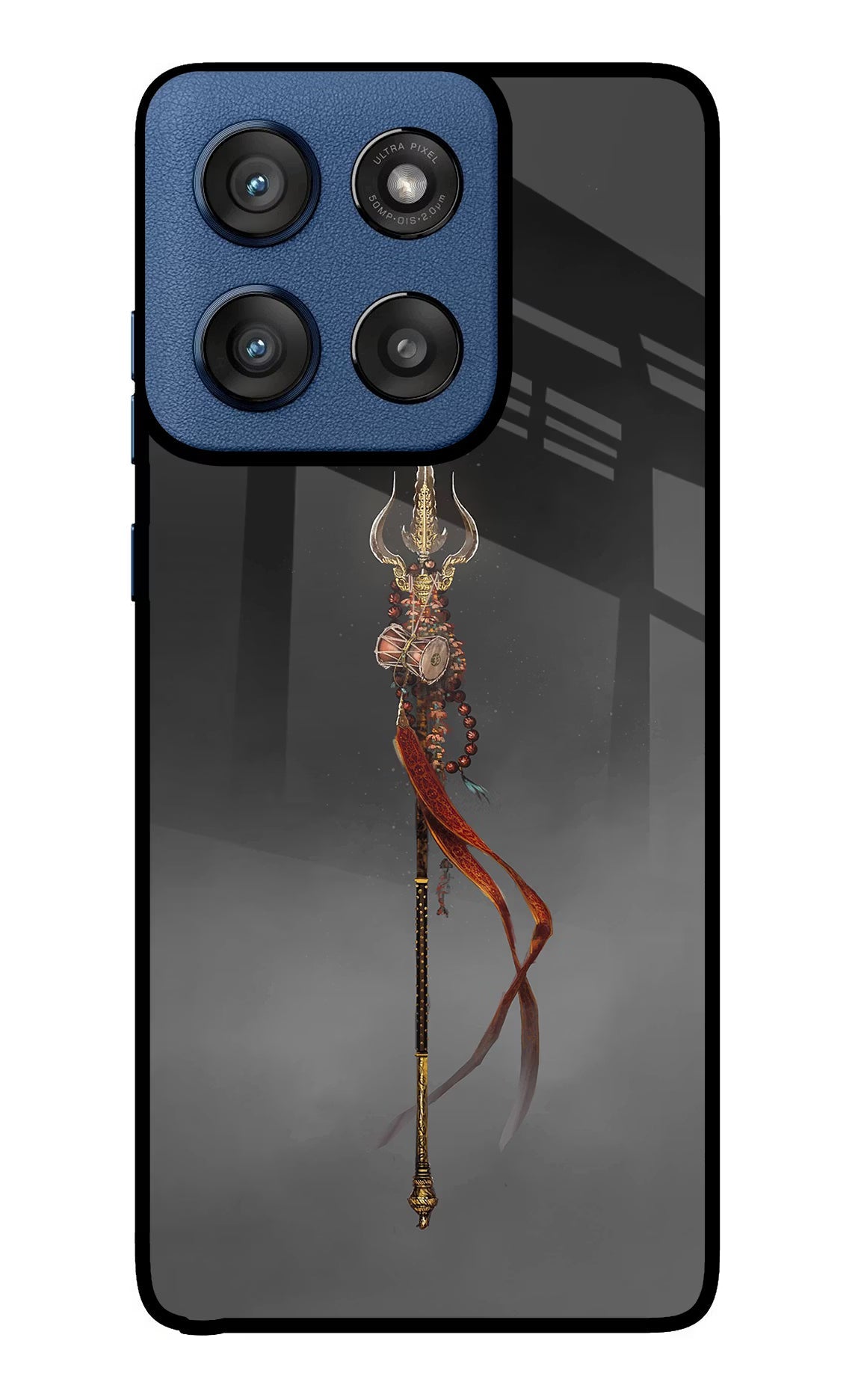 Shiv Trishul Moto Edge 60 Stylus Glass Case