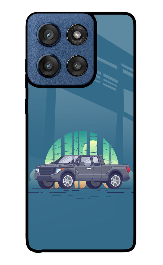 Retro Garage Vibe Moto Edge 60 Stylus Back Cover