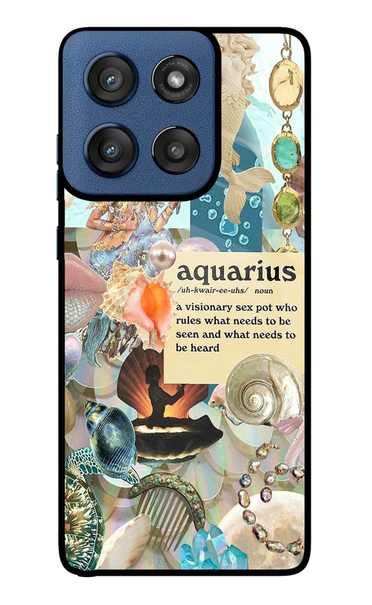 Aquarius Zodiac Moto Edge 60 Stylus Glass Case