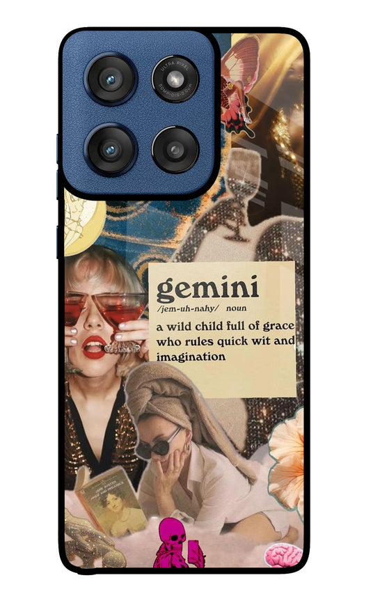 Gemini Zodiac Moto Edge 60 Stylus Glass Case