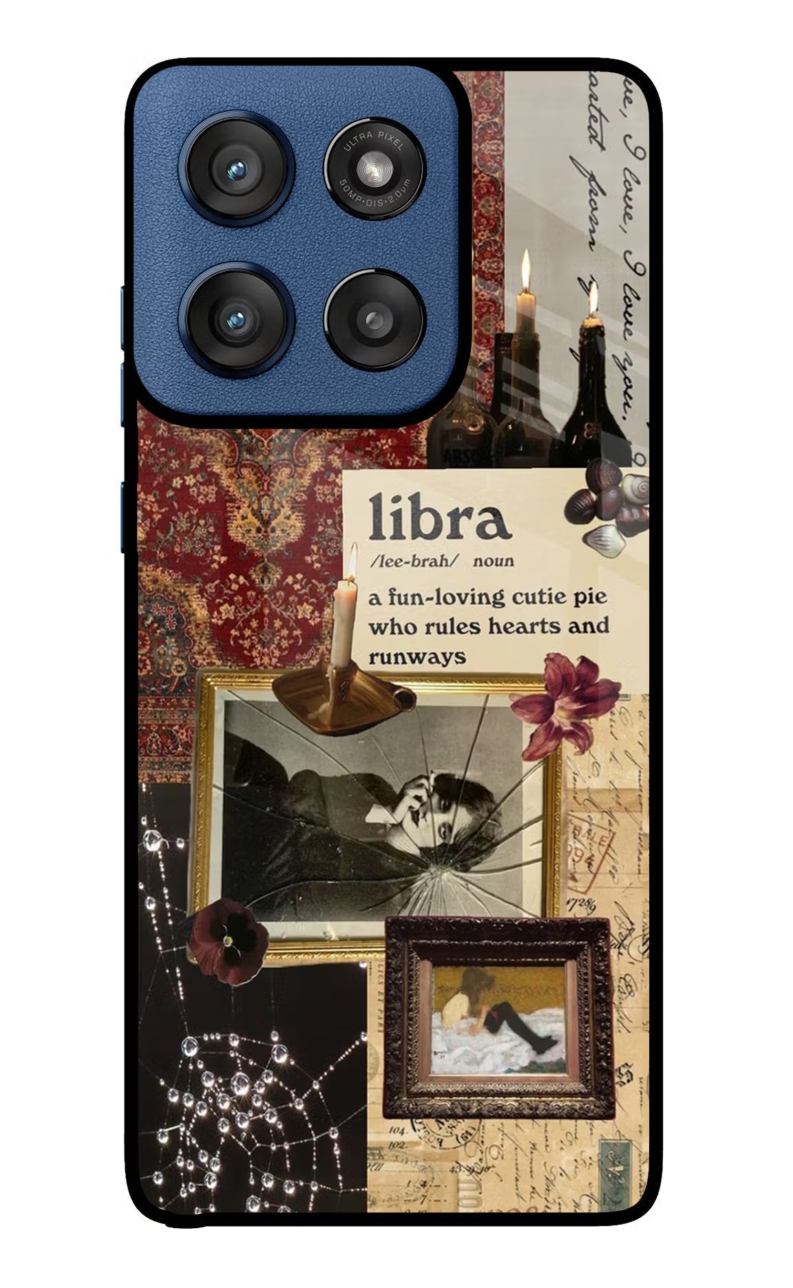 Libra Zodiac Moto Edge 60 Stylus Glass Case