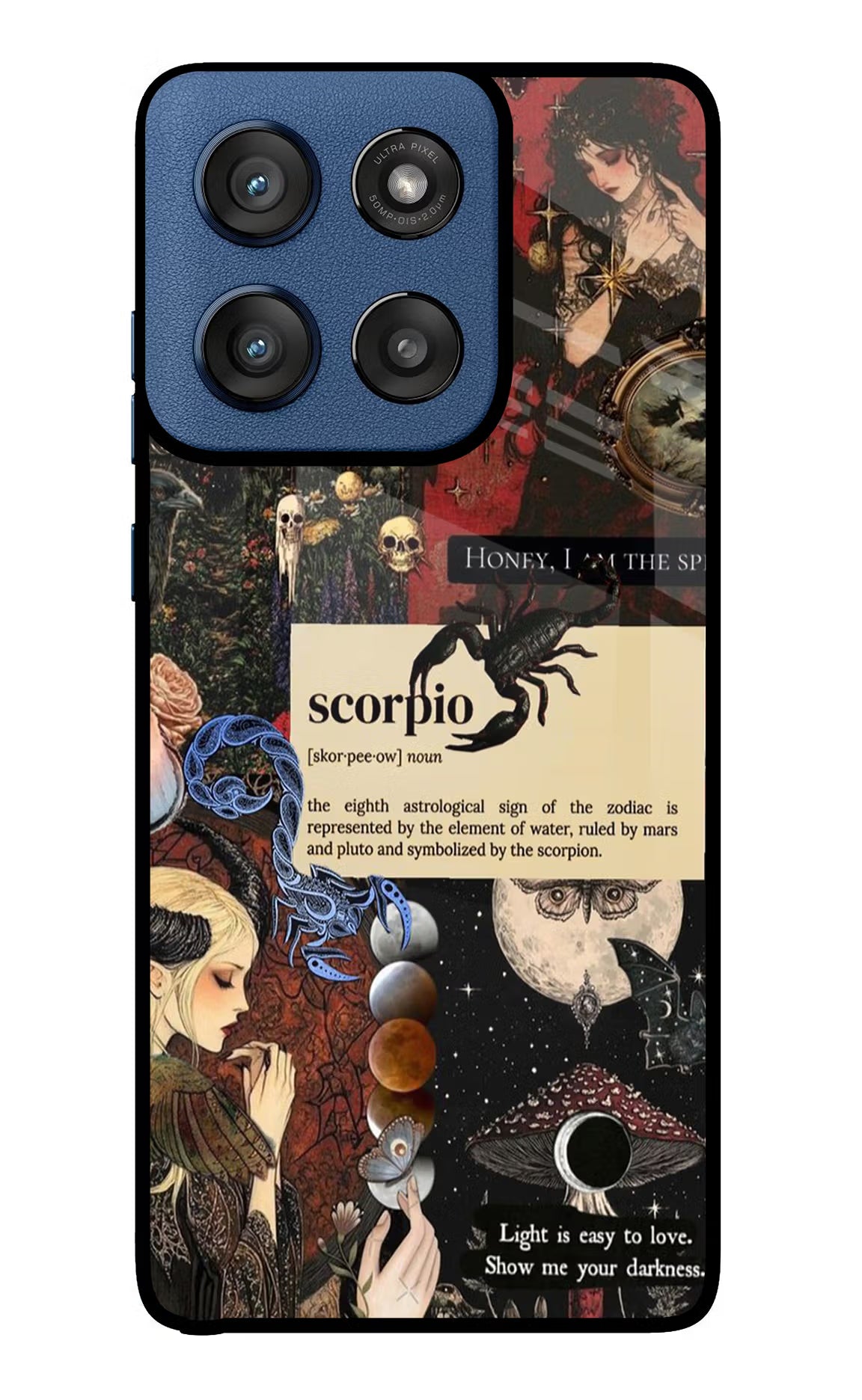 Scorpio Zodiac Moto Edge 60 Stylus Glass Case