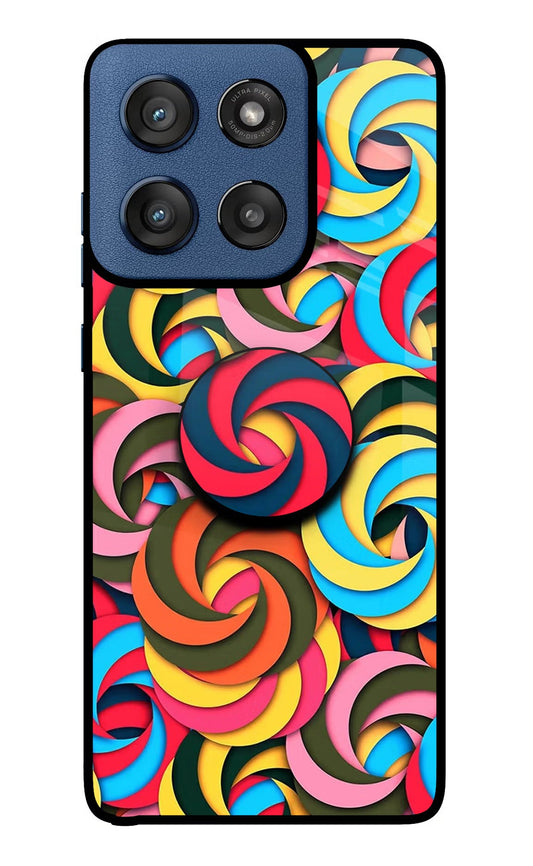 Spiral Pattern Moto Edge 60 Stylus Pop Case