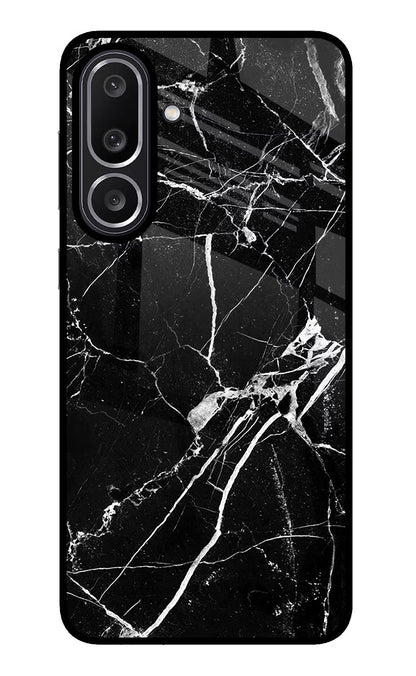 Black Marble Pattern Samsung M56 5G Back Cover
