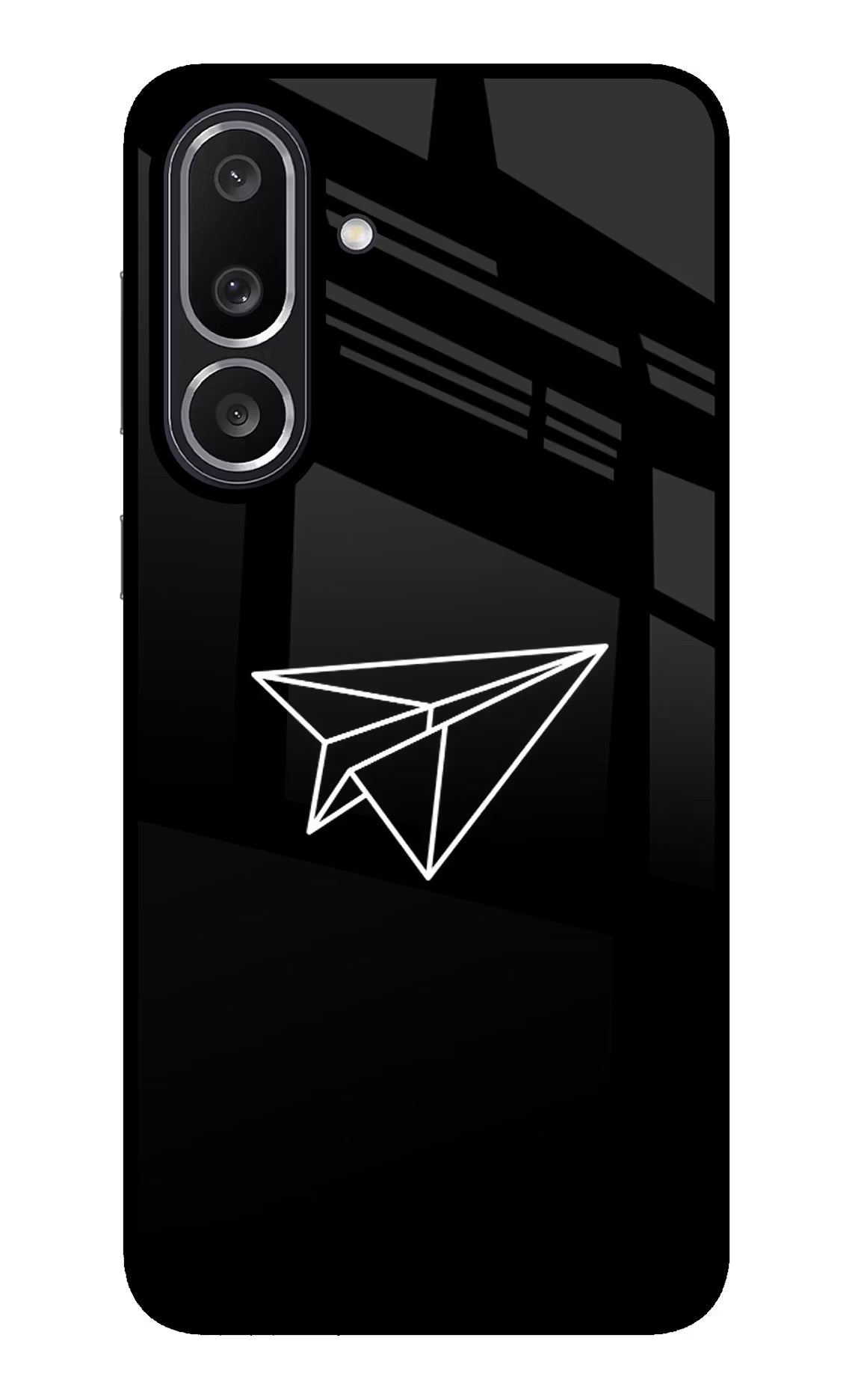 Paper Plane White Samsung M56 5G Back Cover