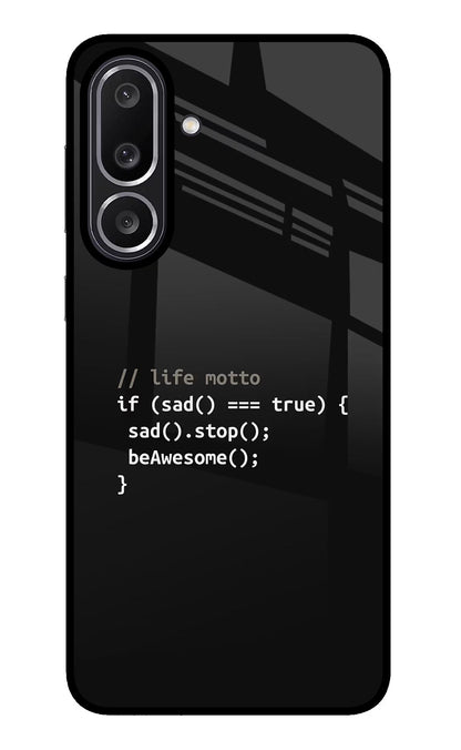 Life Motto Code Samsung M56 5G Back Cover